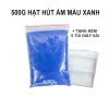Gói 500g hạt chống ẩm, hạt hút ẩm màu xanh cho máy ảnh tặng kèm 5 túi giấy vải đựng hạt